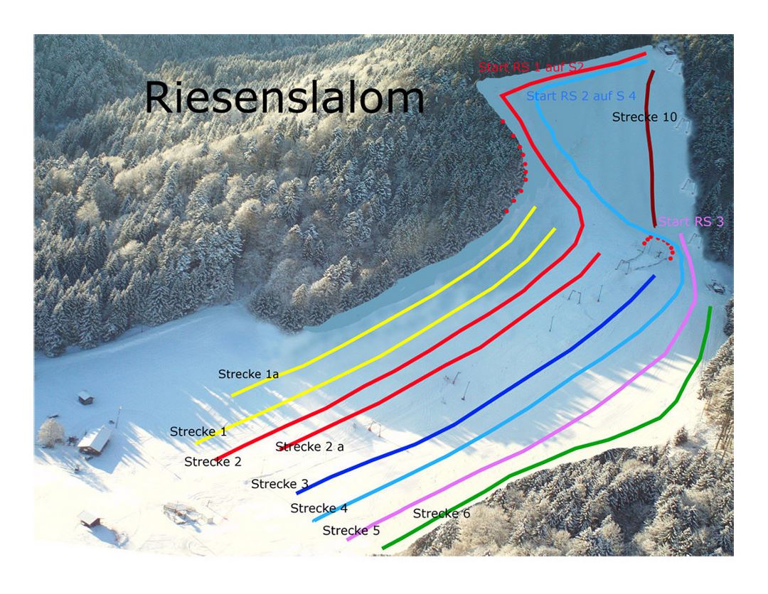 Detailed piste map of Audi Skizentrum Sonnenbichl Ski Resort - 2018