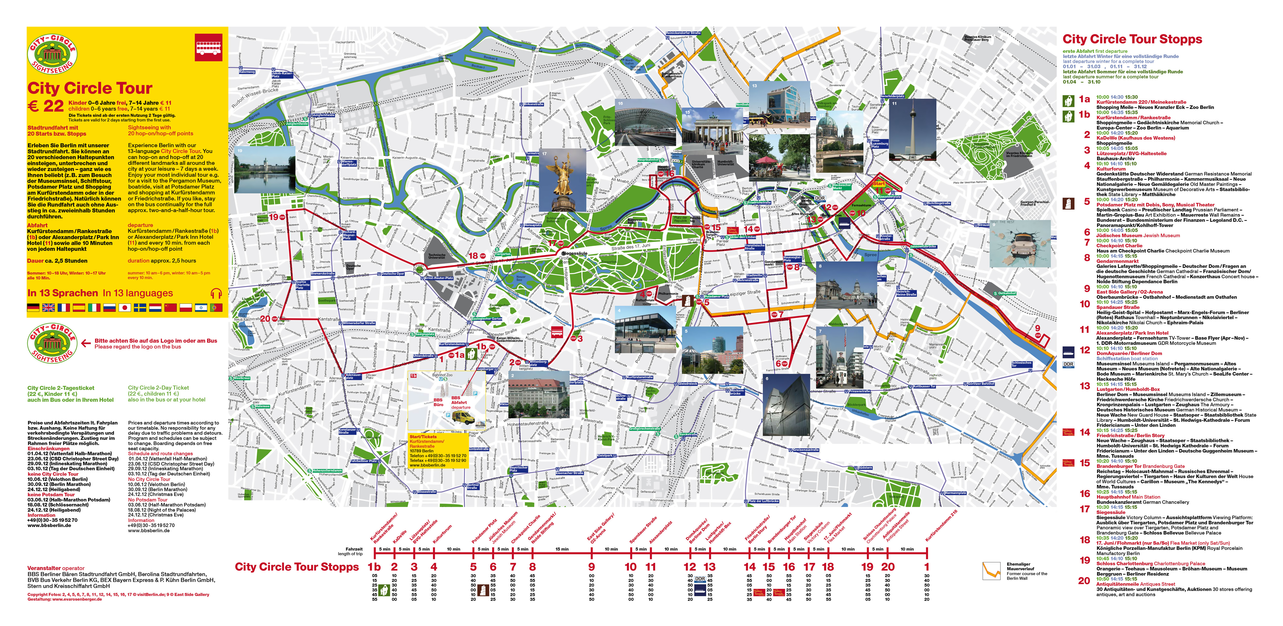 detailed Berlin top tourist attractions map | Berlin | Germany | Europe | Mapsland | Maps of the World