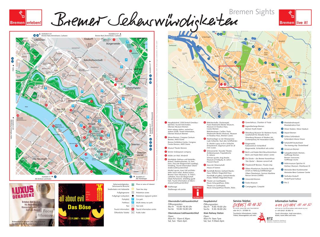 bremen tourist map