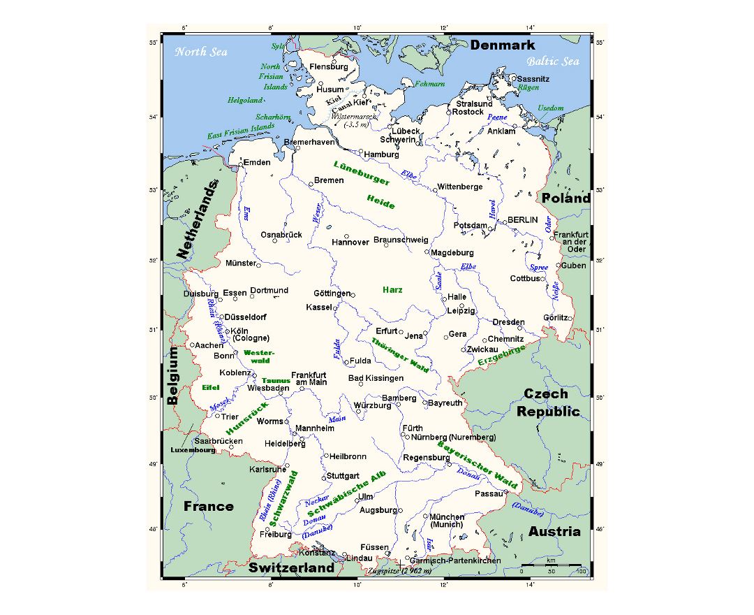 Maps Of Germany Collection Of Maps Of Germany Europe Mapsland Maps Of The World