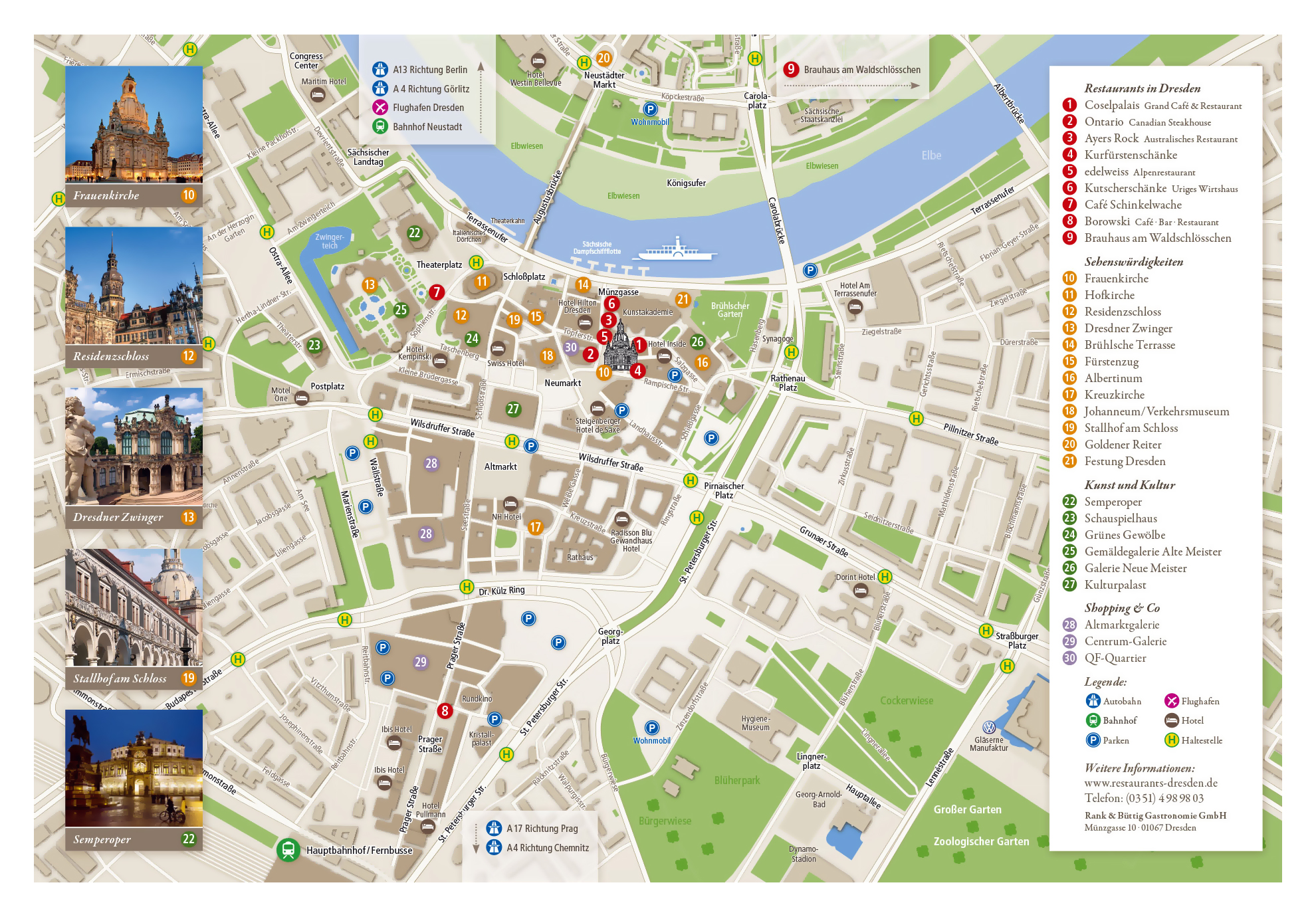 dresden tourist map