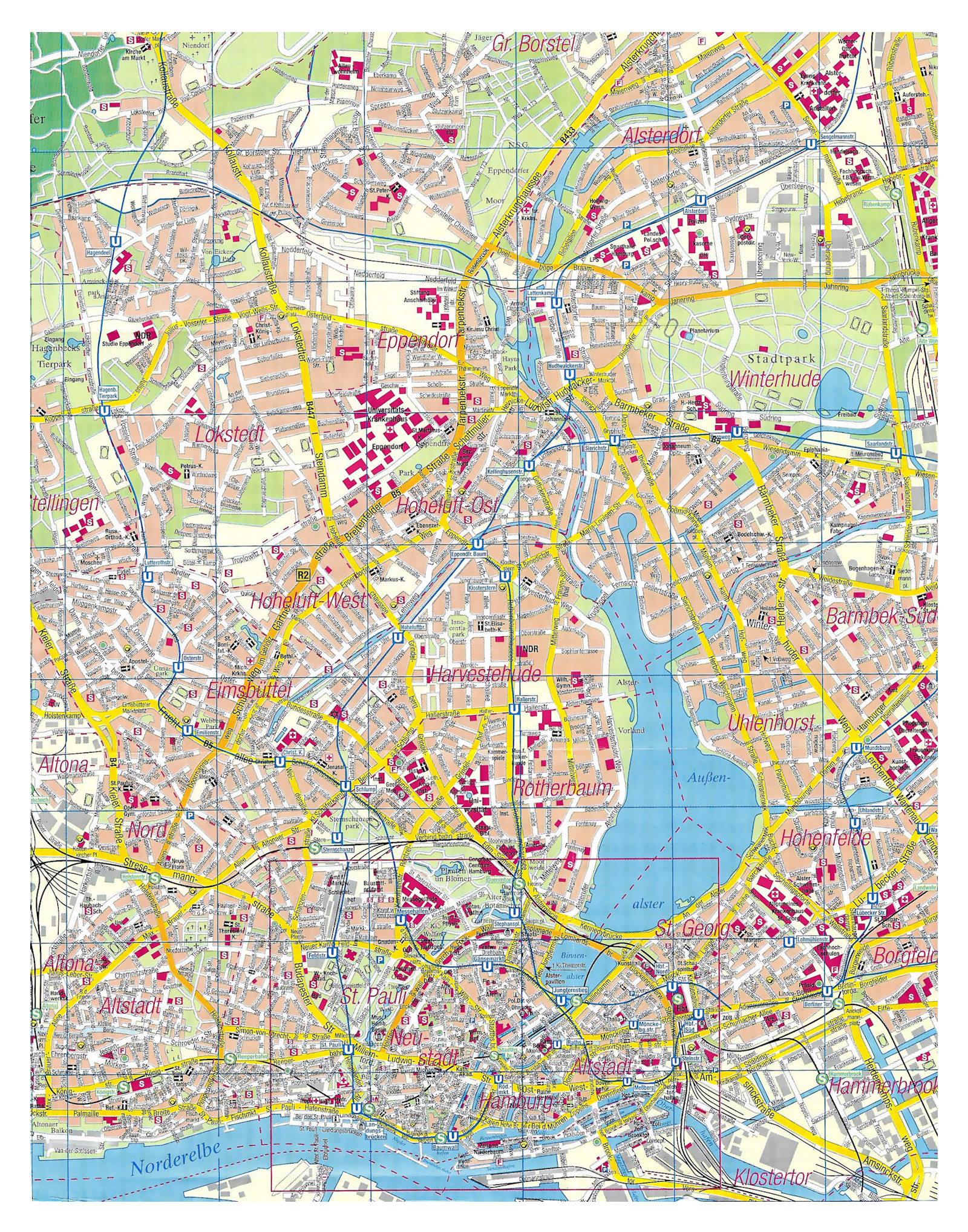 Hamburg Map