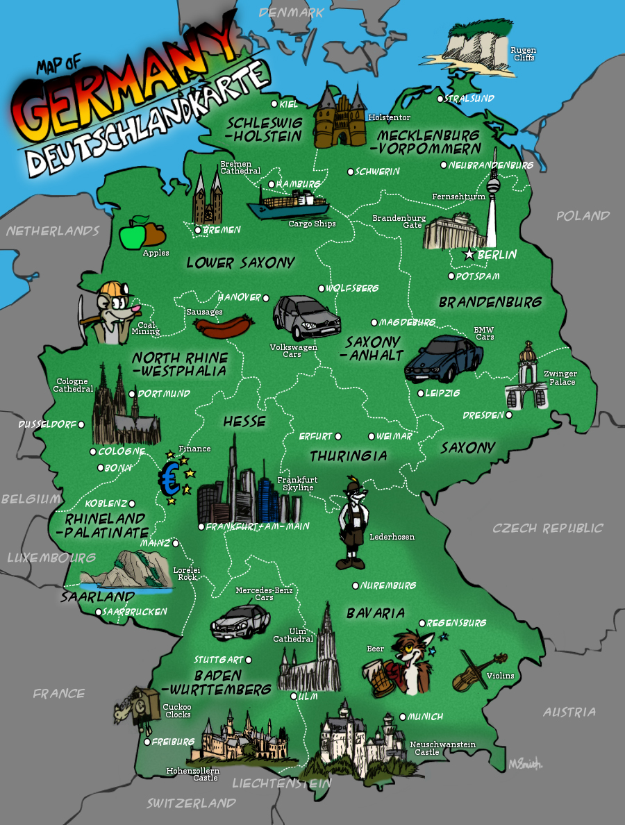 map of germany for travel