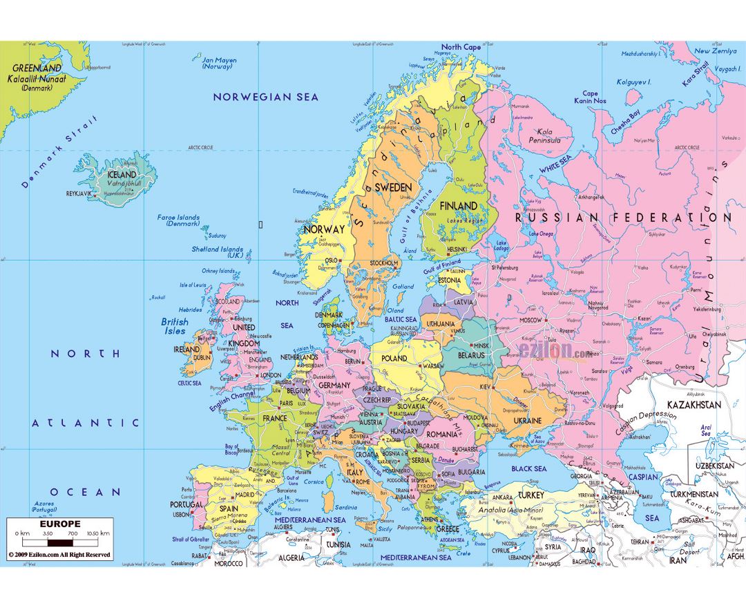 Maps Of Europe And European Countries Collection Of Maps Of