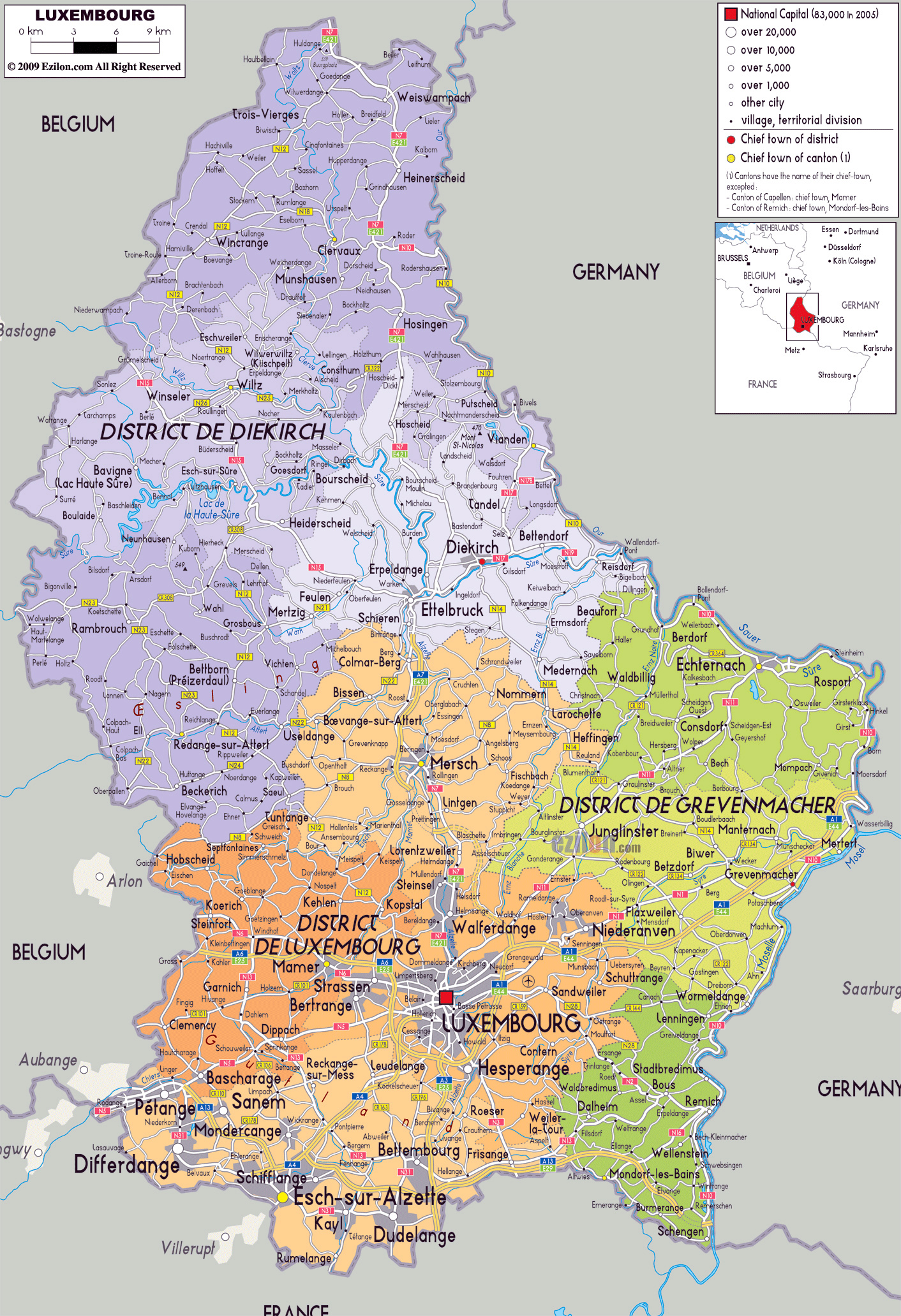 Detailed Clear Large Road Map Of Luxembourg Ezilon Maps Detailed Clear Large Road Map Of Luxembourg Ezilon Maps