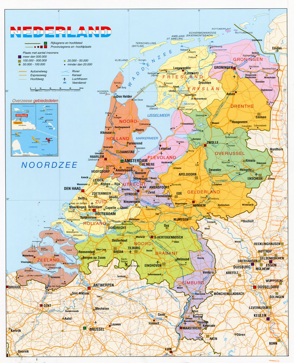 Netherlands Political Map