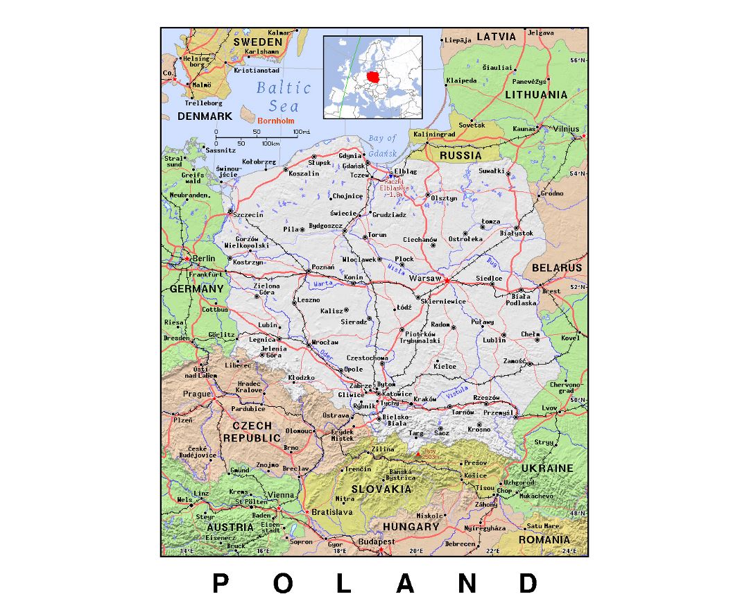 Maps Of Poland Collection Of Maps Of Poland Europe Mapsland Maps Of The World