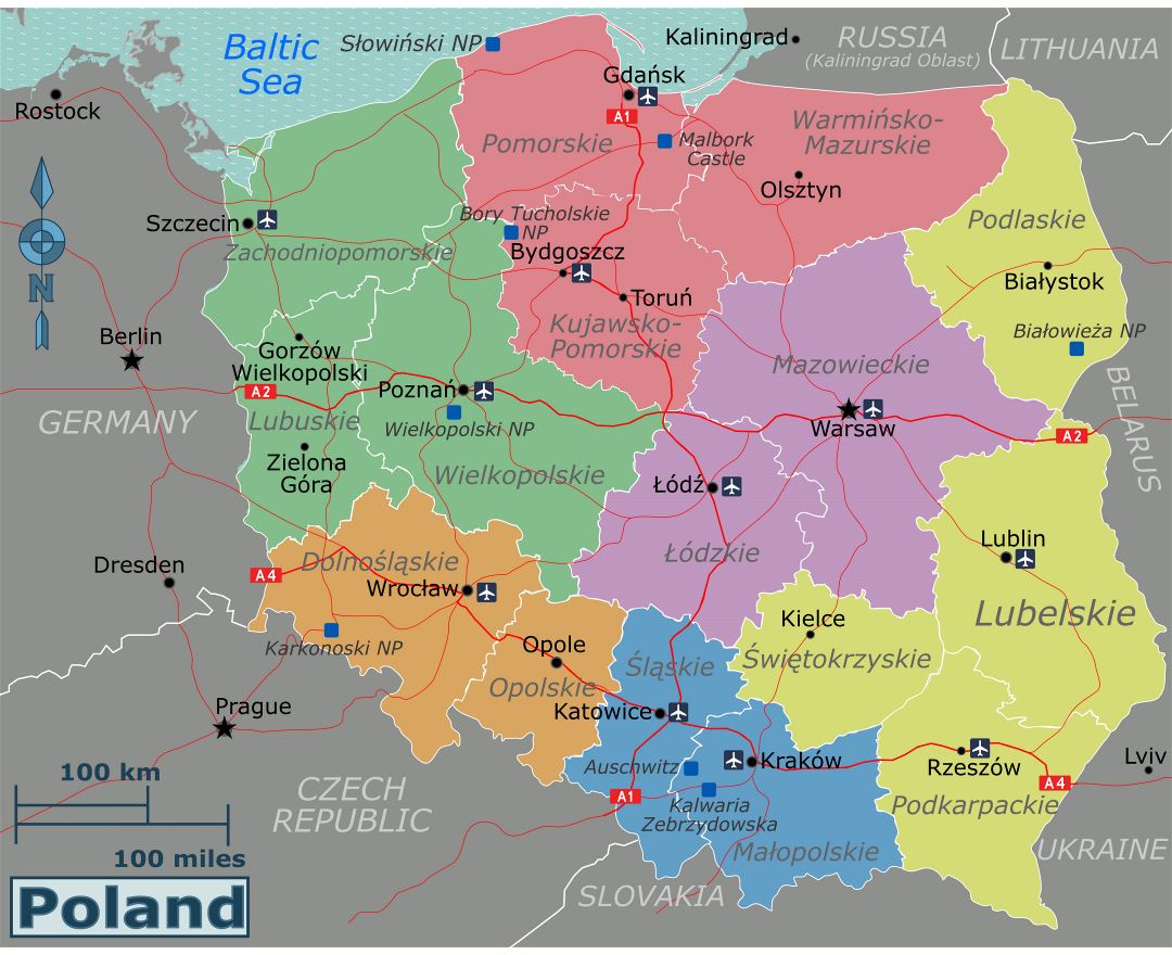 Maps Of Poland Collection Of Maps Of Poland Europe Mapsland 