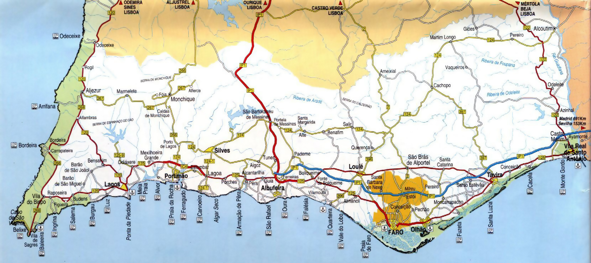 Algarve Road Map