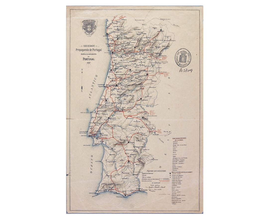 Maps of Portugal, Collection of maps of Portugal, Europe, Mapsland