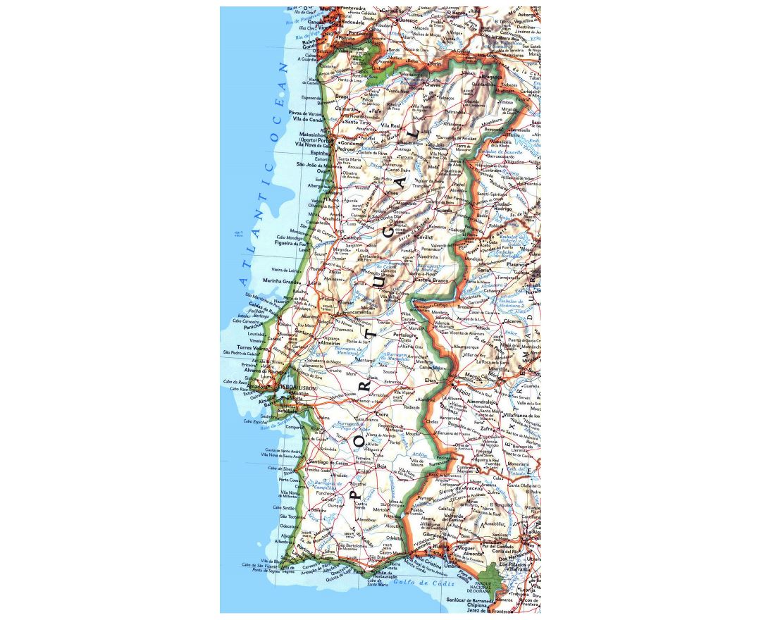 Maps of Portugal, Collection of maps of Portugal, Europe, Mapsland