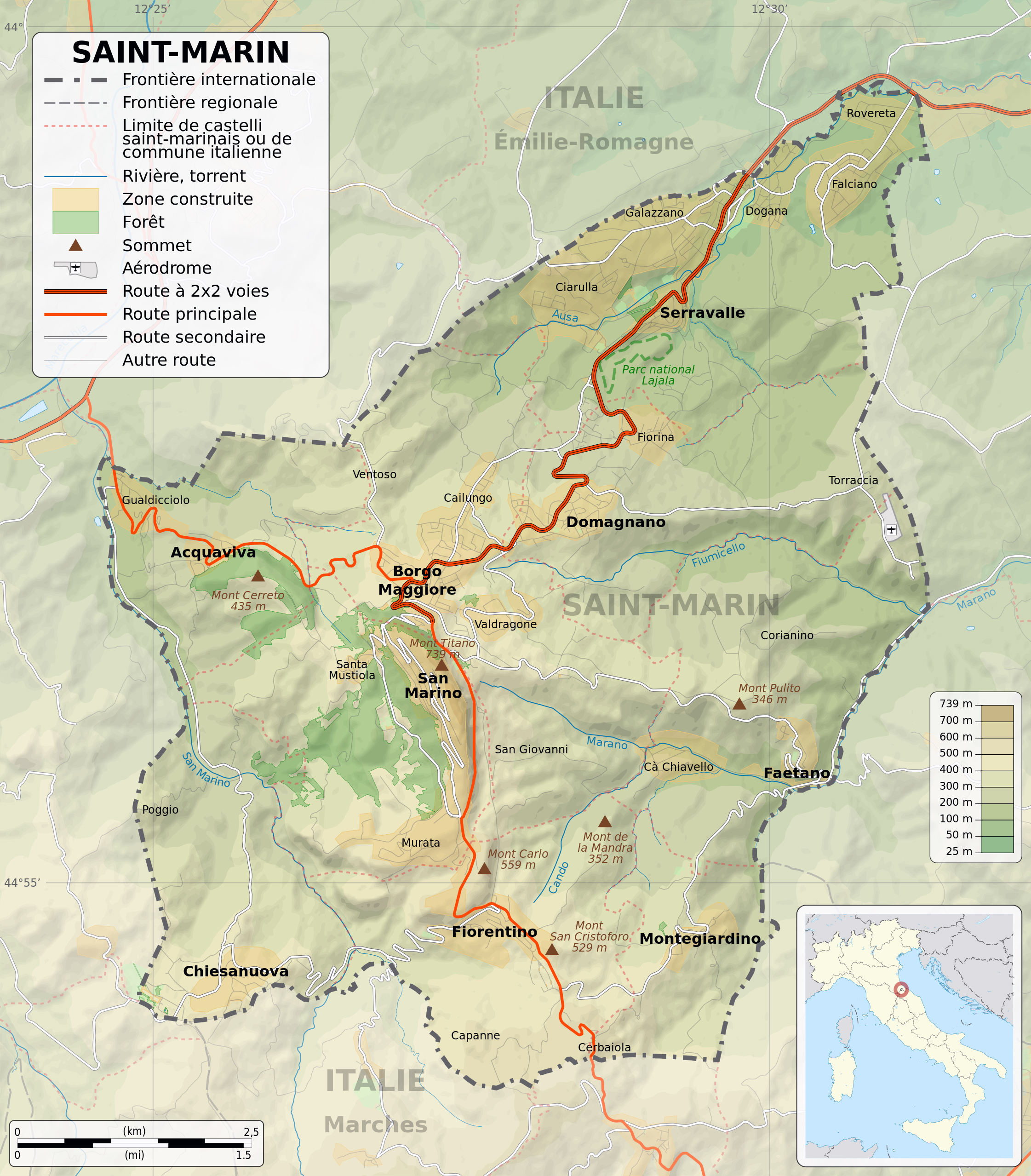 San Marino Earth Map San Marino Map PHEUN