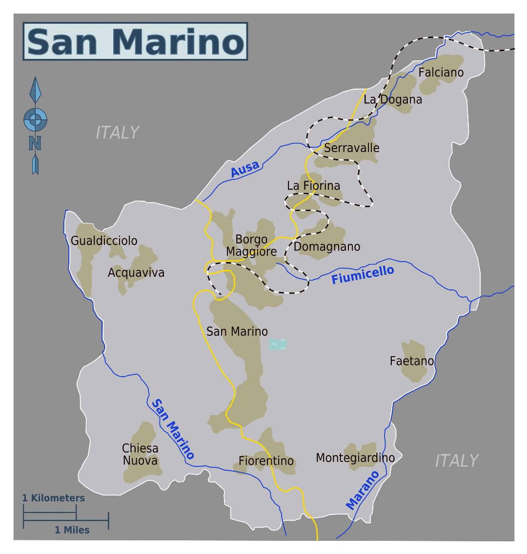 Stadt San Marino Karte San Marino Maps Facts CTTP