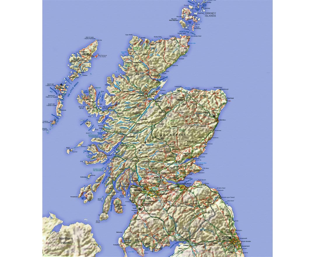 Maps Of Scotland Collection Of Maps Of Scotland United Kingdom 