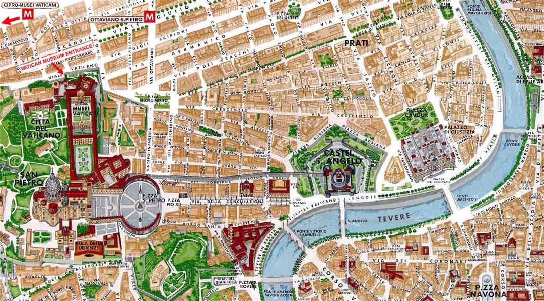 Vatican city area map