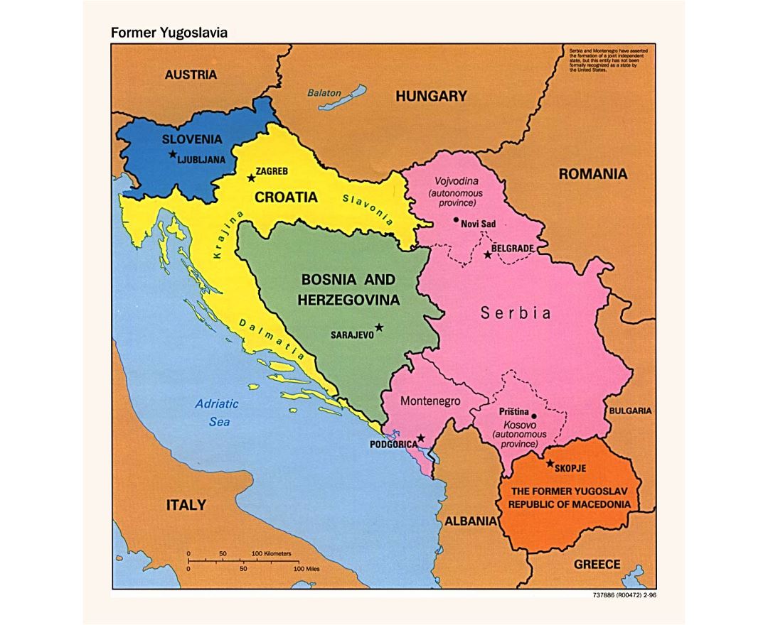 Maps of Yugoslavia | Collection of maps of Former Yugoslavia | Europe