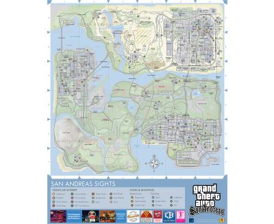 Large detailed map of Red Dead Redemption World, Games, Mapsland