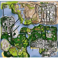 GTA-6 concept world map, Games, Mapsland
