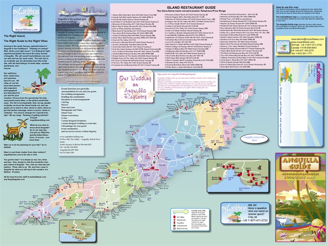 Large Detailed Tourist Map Of Anguilla Small 