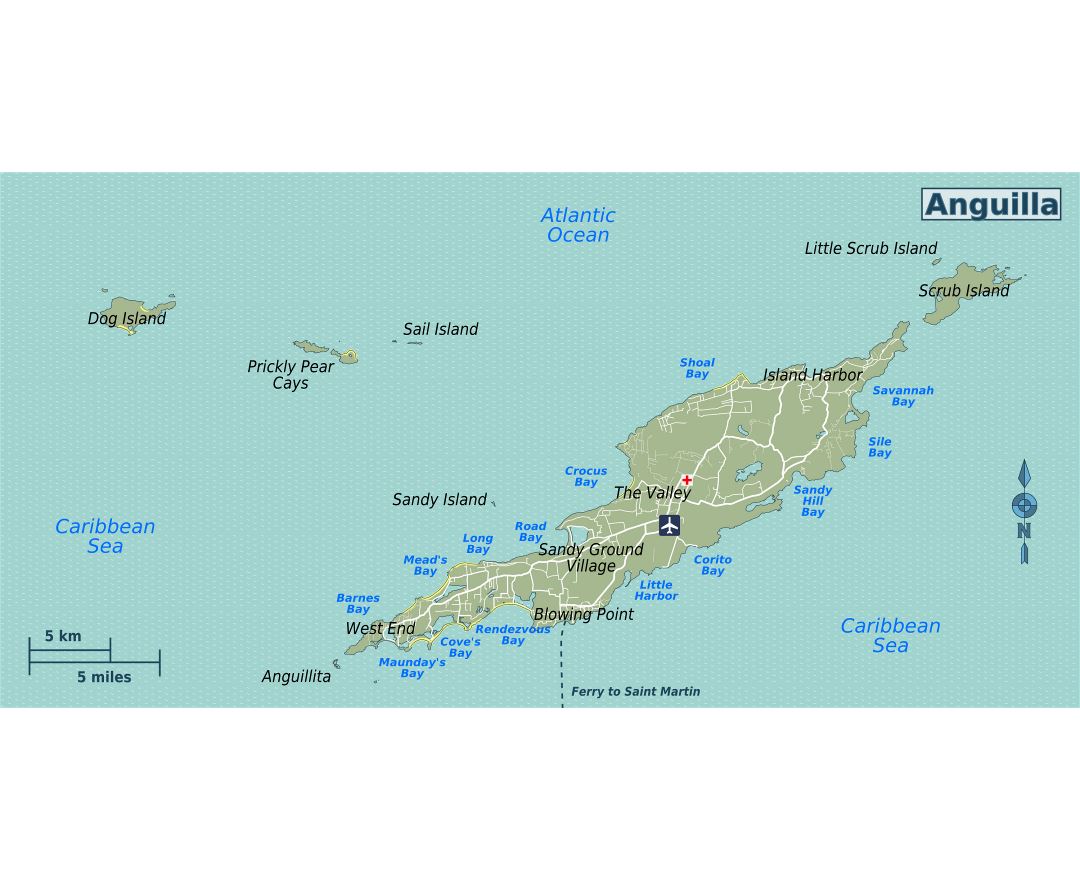 Maps Of Anguilla Collection Of Maps Of Anguilla North America Mapsland Maps Of The World