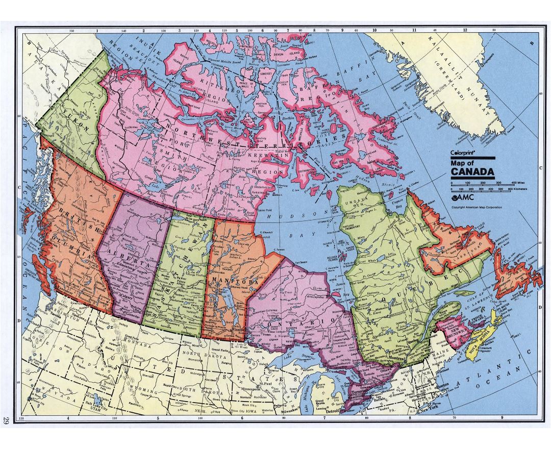 Canadian Road Map