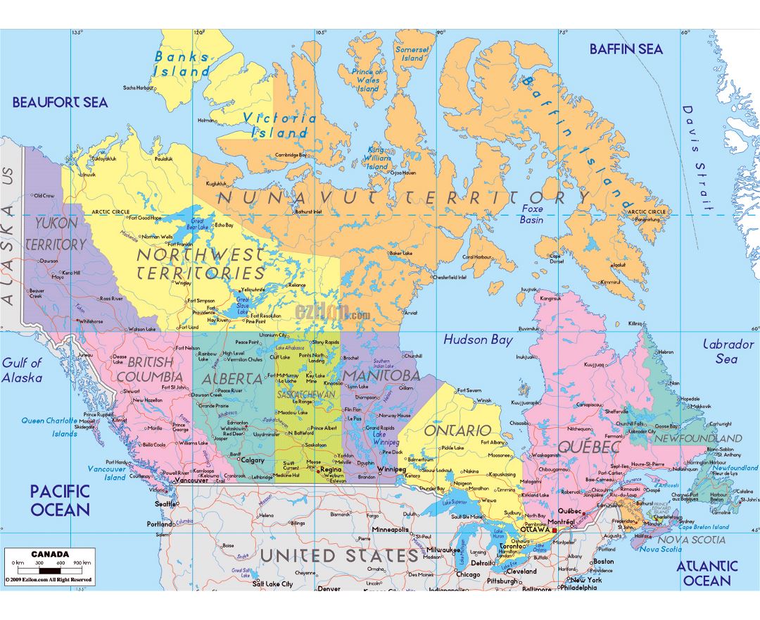 Maps of Canada | Collection of maps of Canada | North America ...