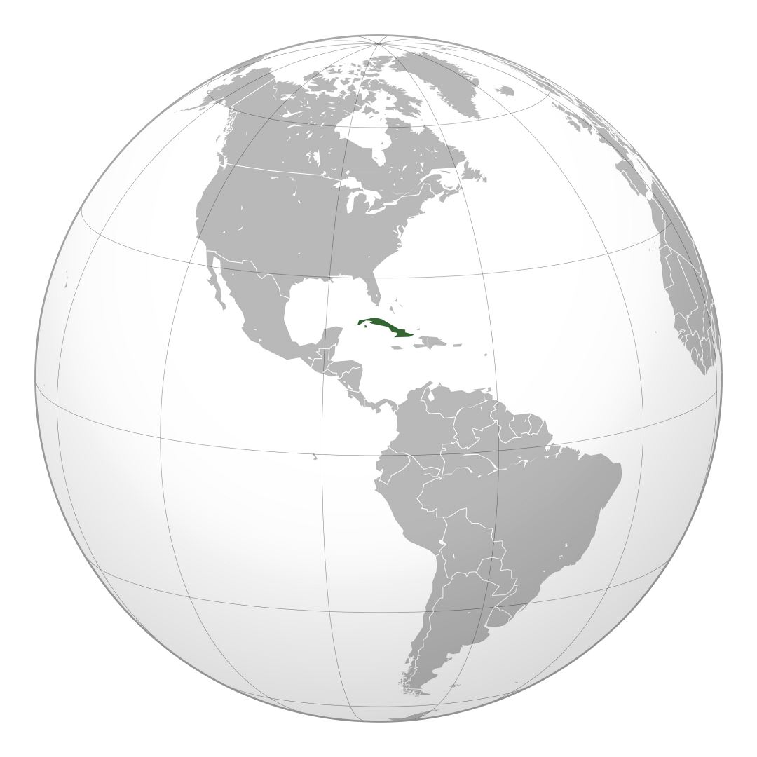 Large location map of Cuba