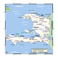 Large detailed old map of Haiti with other marks | Haiti | North ...