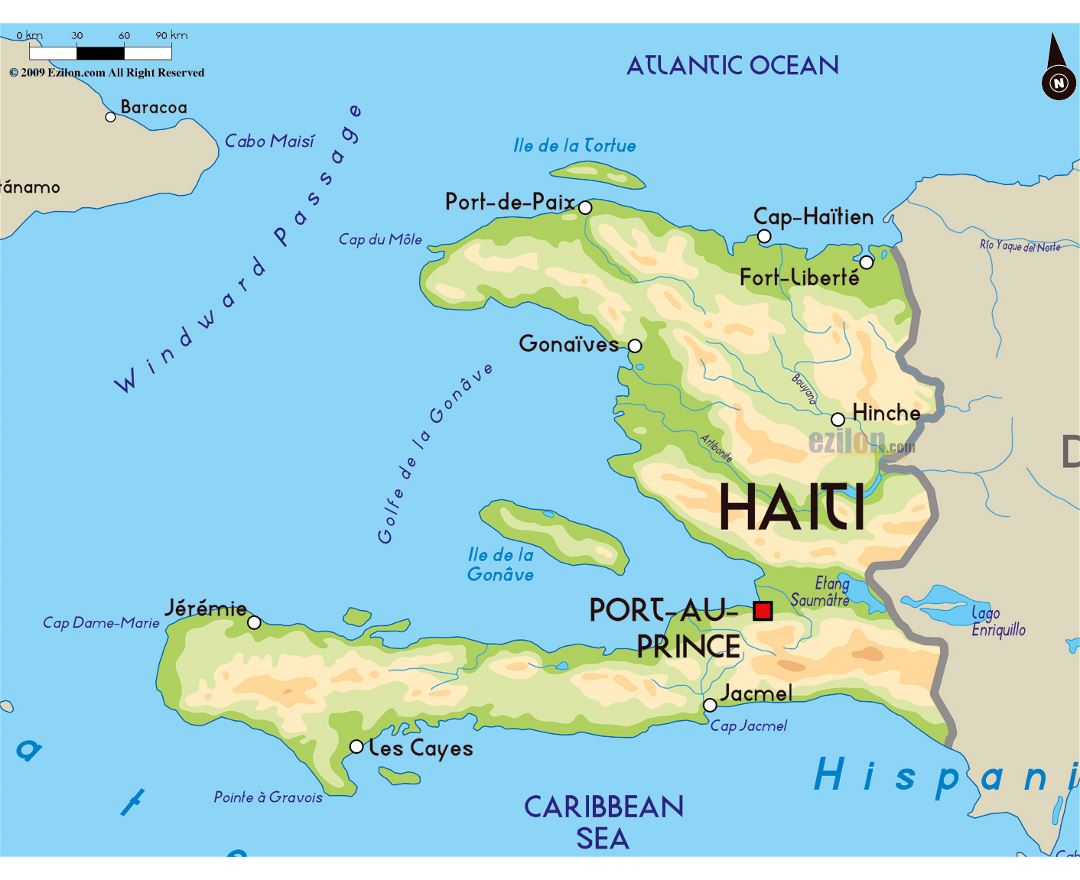 Maps of Haiti | Collection of maps of Haiti | North America | Mapsland ...