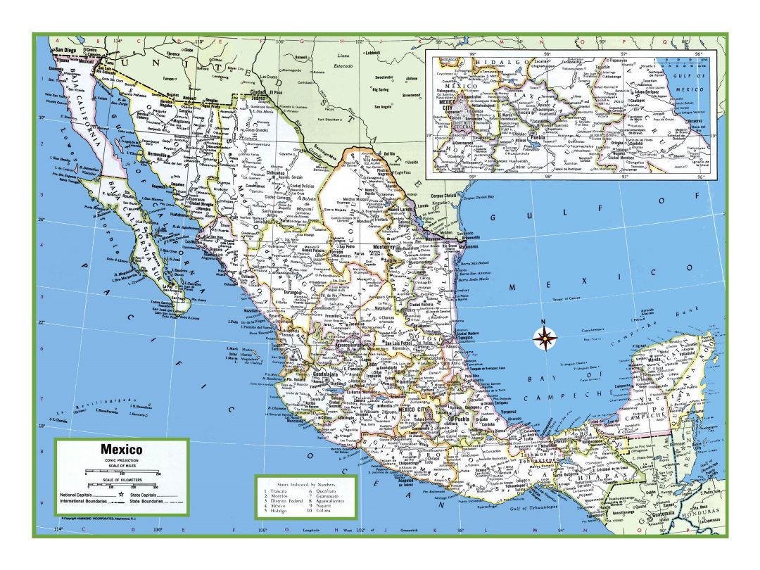large-detailed-political-and-administrative-map-of-mexico-mexico