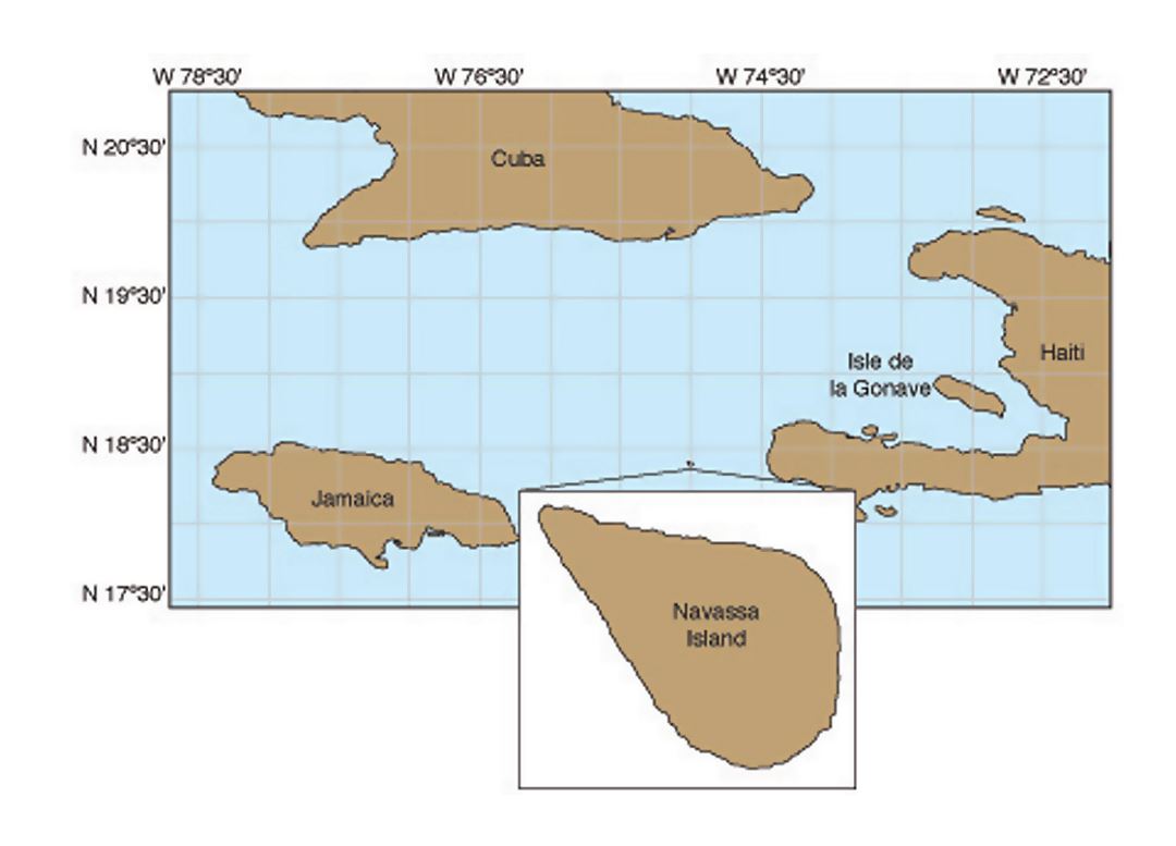 Navassa Island location map