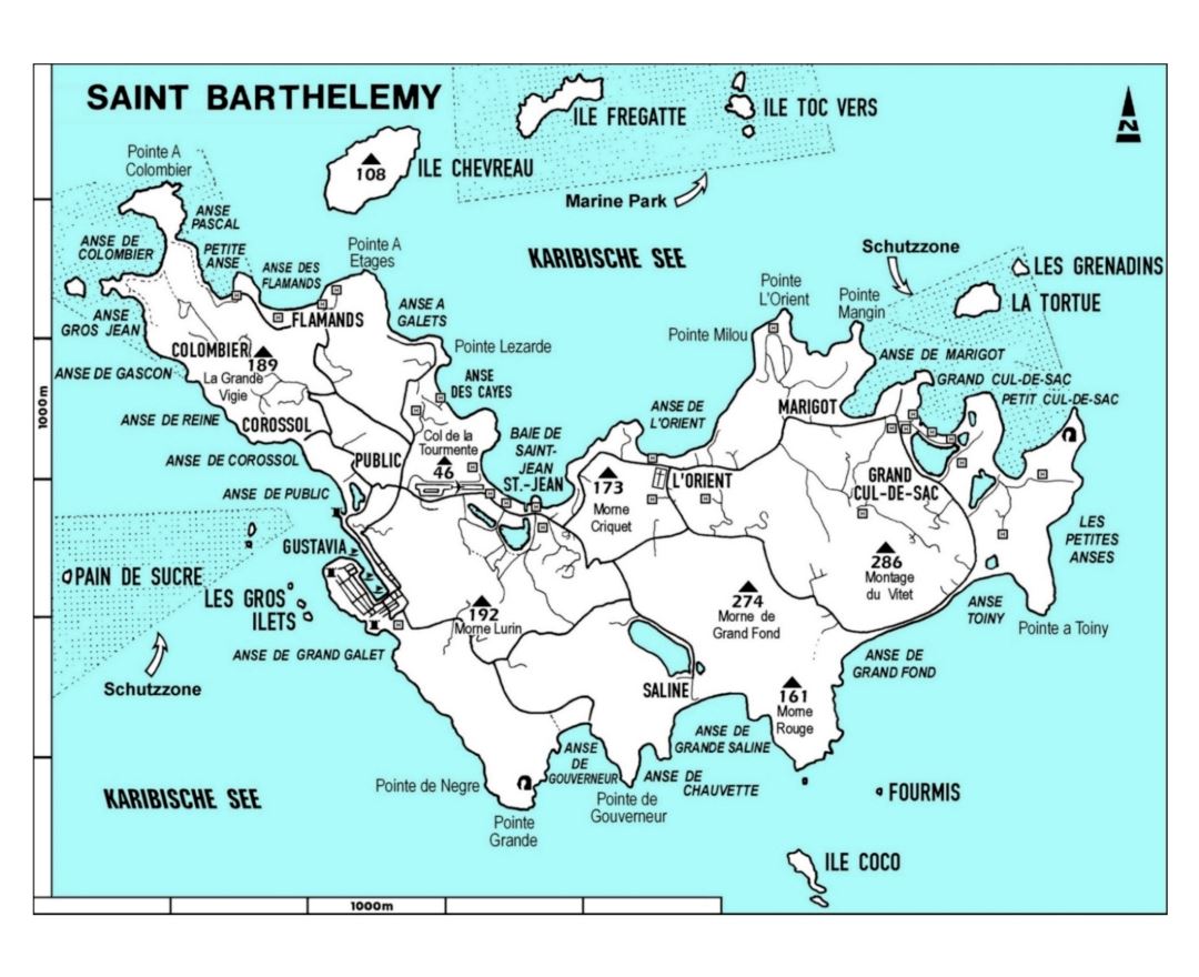 Maps of Saint Barthelemy, Collection of maps of Saint Barthelemy, North  America, Mapsland