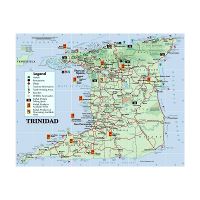 Large tourist map of Tobago | Trinidad and Tobago | North America ...