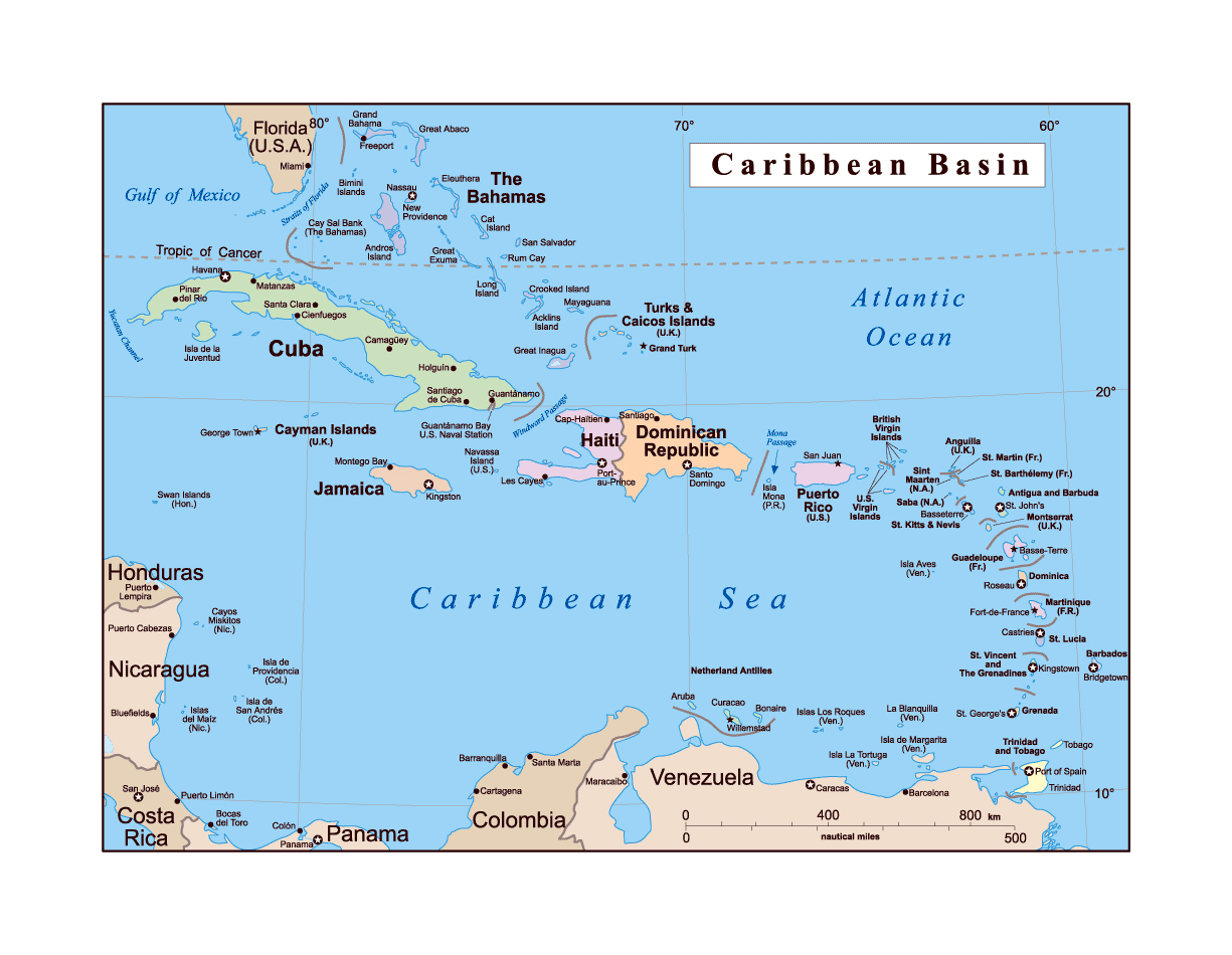 Political Map Of Caribbean - vrogue.co