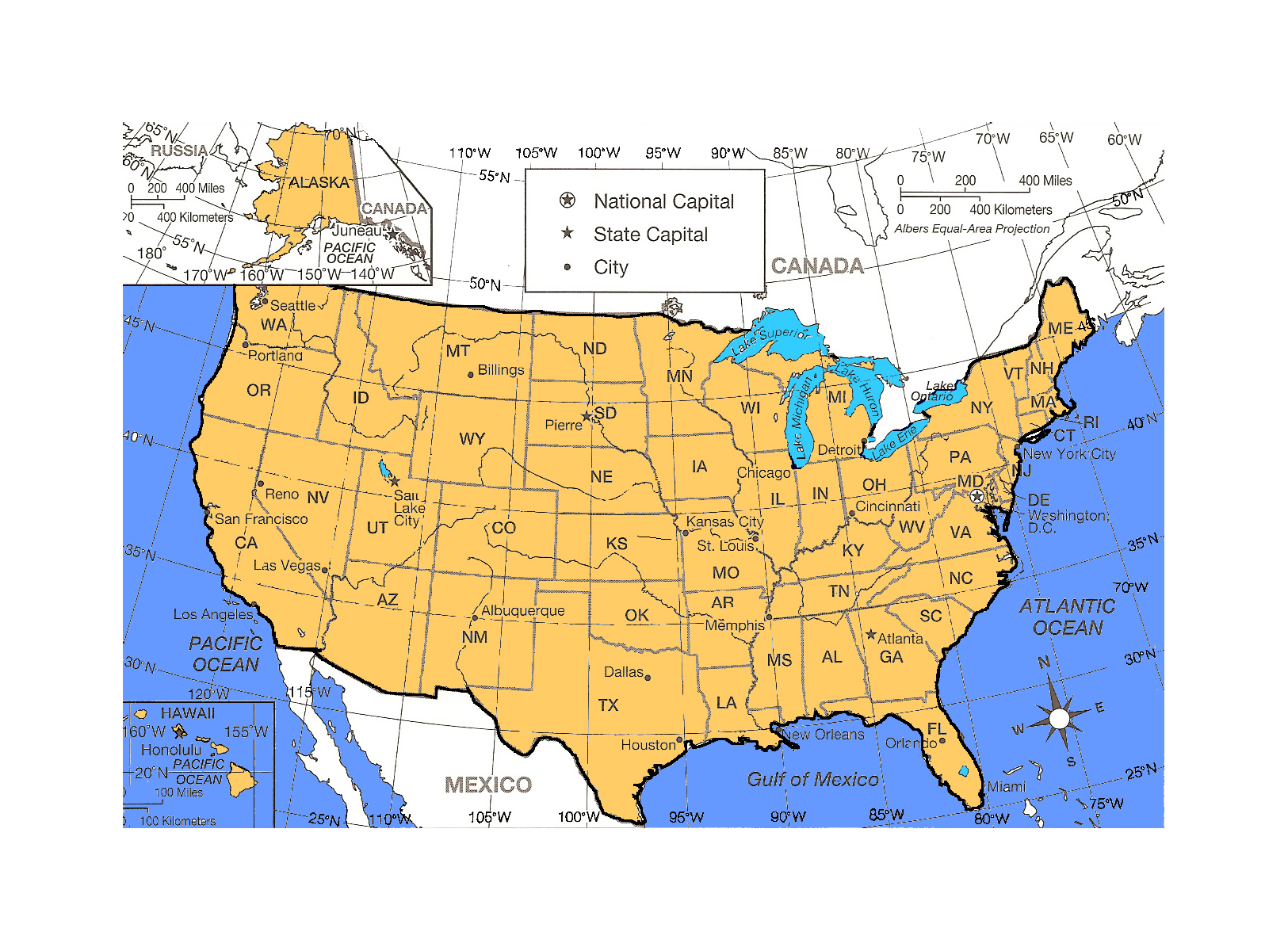 United States Political Map