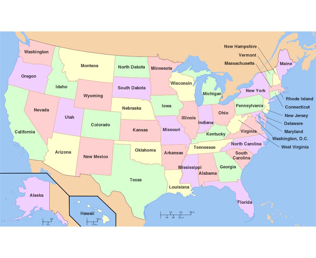 Maps of the United States of America | Collection of maps of the USA ...