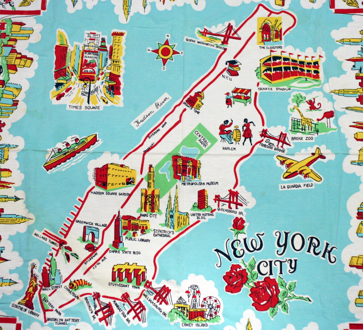 Map Of New York City Sightseeing - Gretel Hildagarde