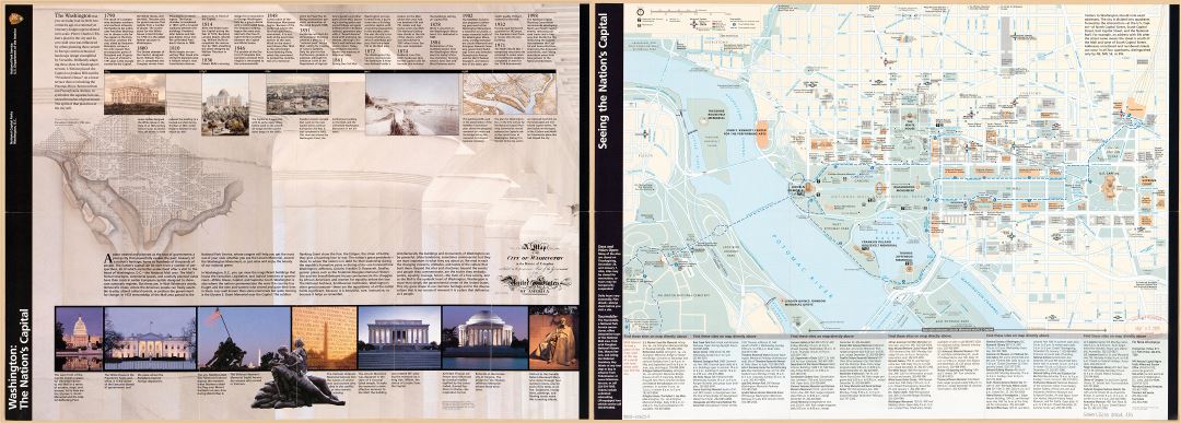 Large scale detailed tourist map of the Washington the Nation's Capital - 2004