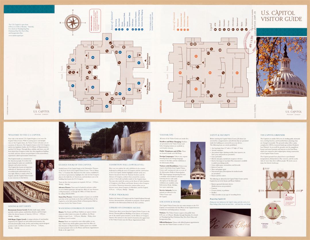 Large scale U.S. Capitol visitor guide - 2009