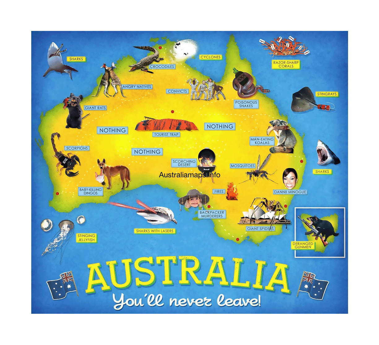 australia tour map