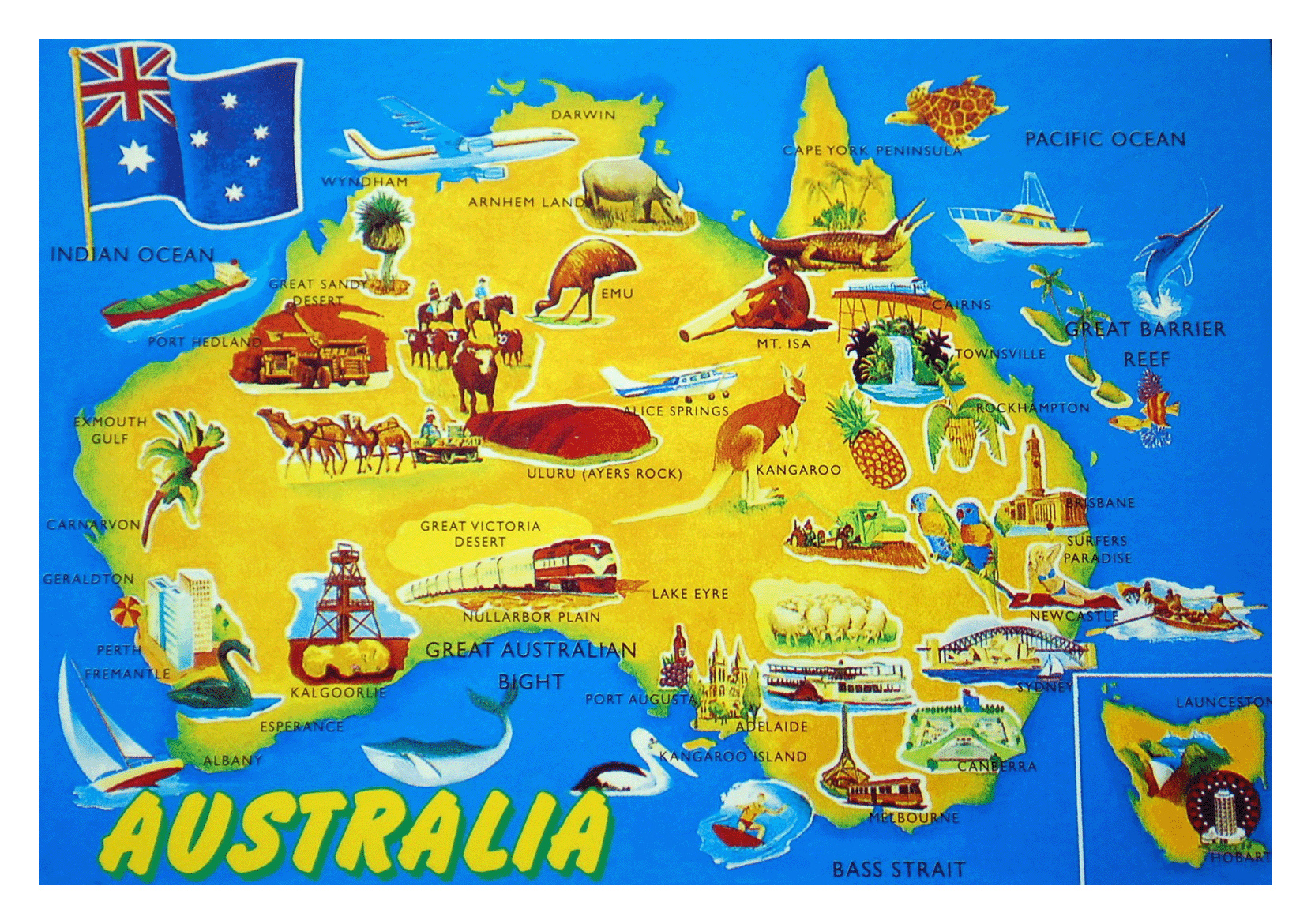 australia travel map download