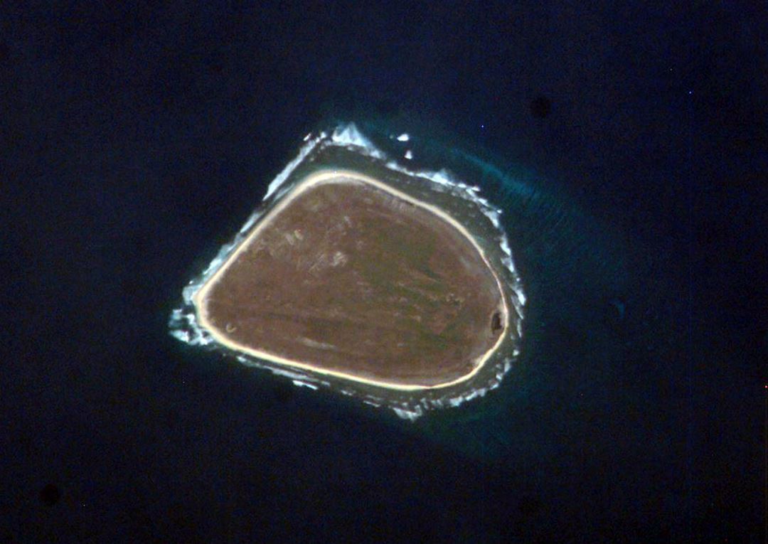 Detailed satellite map of Baker Island