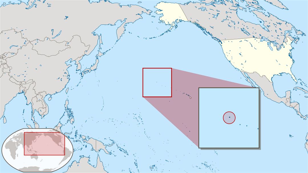 Large location map of Midway Islands