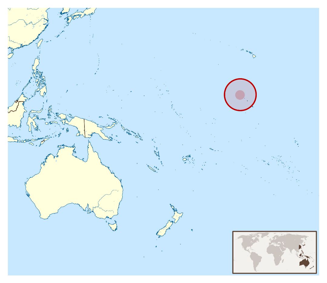 Large location map of Palmyra Atoll