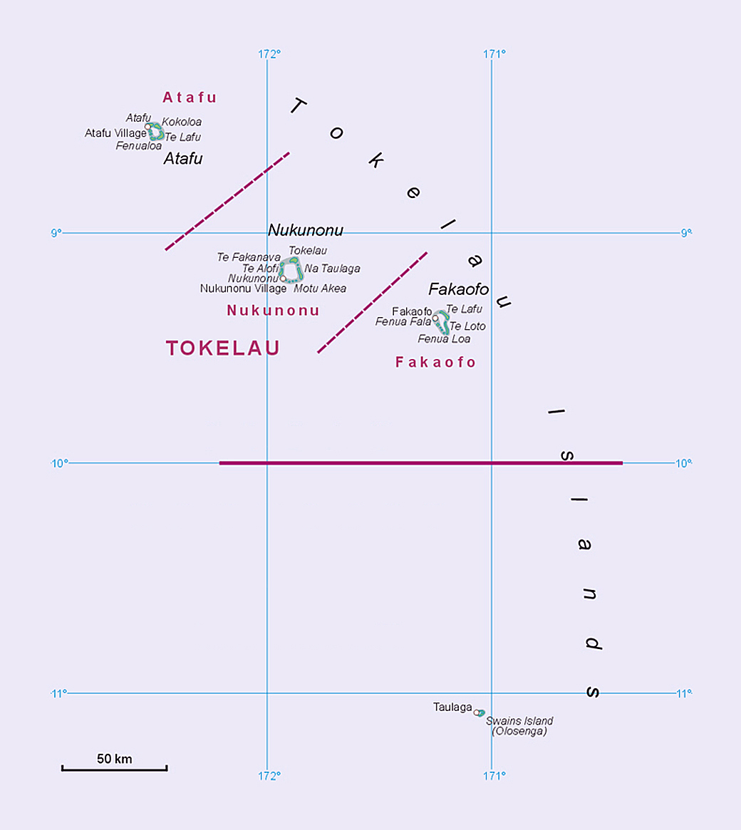 Tokelau World Map