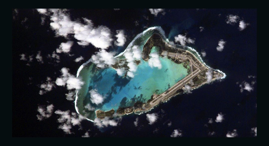 Detailed satellite map of Wake Atoll