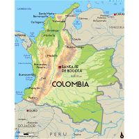 tourist map of colombia