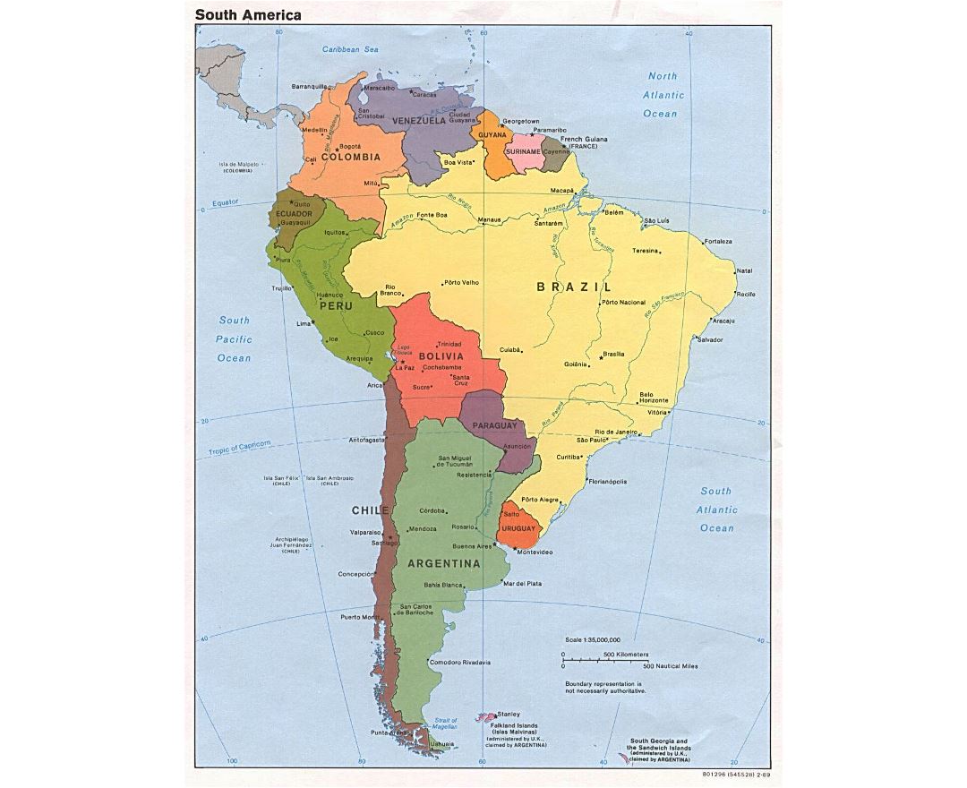 Maps Of South America And South American Countries Collection Of