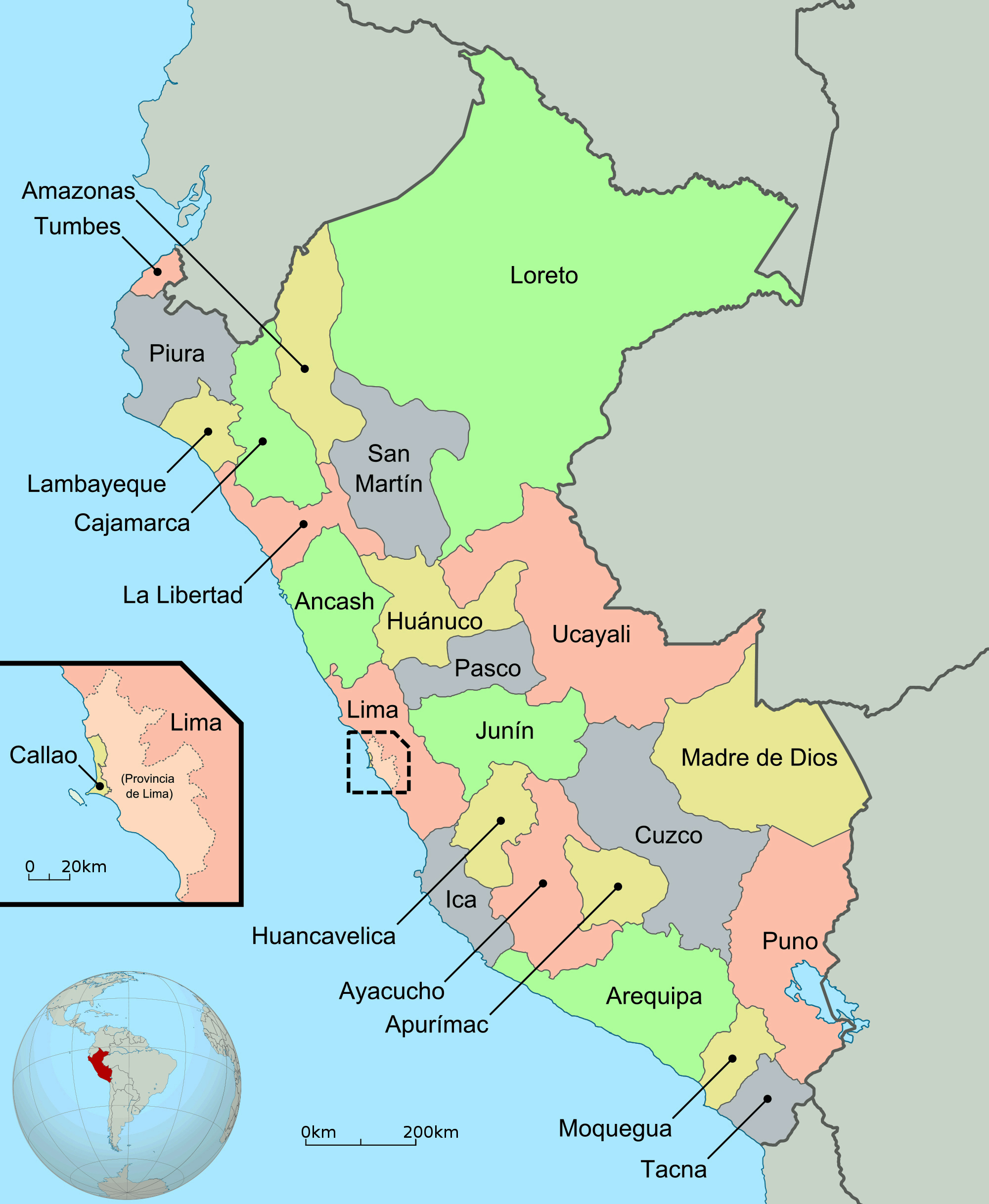 Álbumes 102+ Foto Mapa Del Peru Y Sus Regiones Cena Hermosa