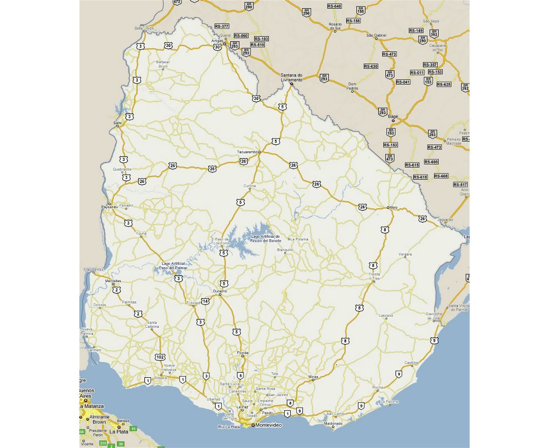 Maps Of Uruguay Collection Of Maps Of Uruguay South America